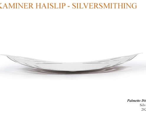 silver palmetto dish