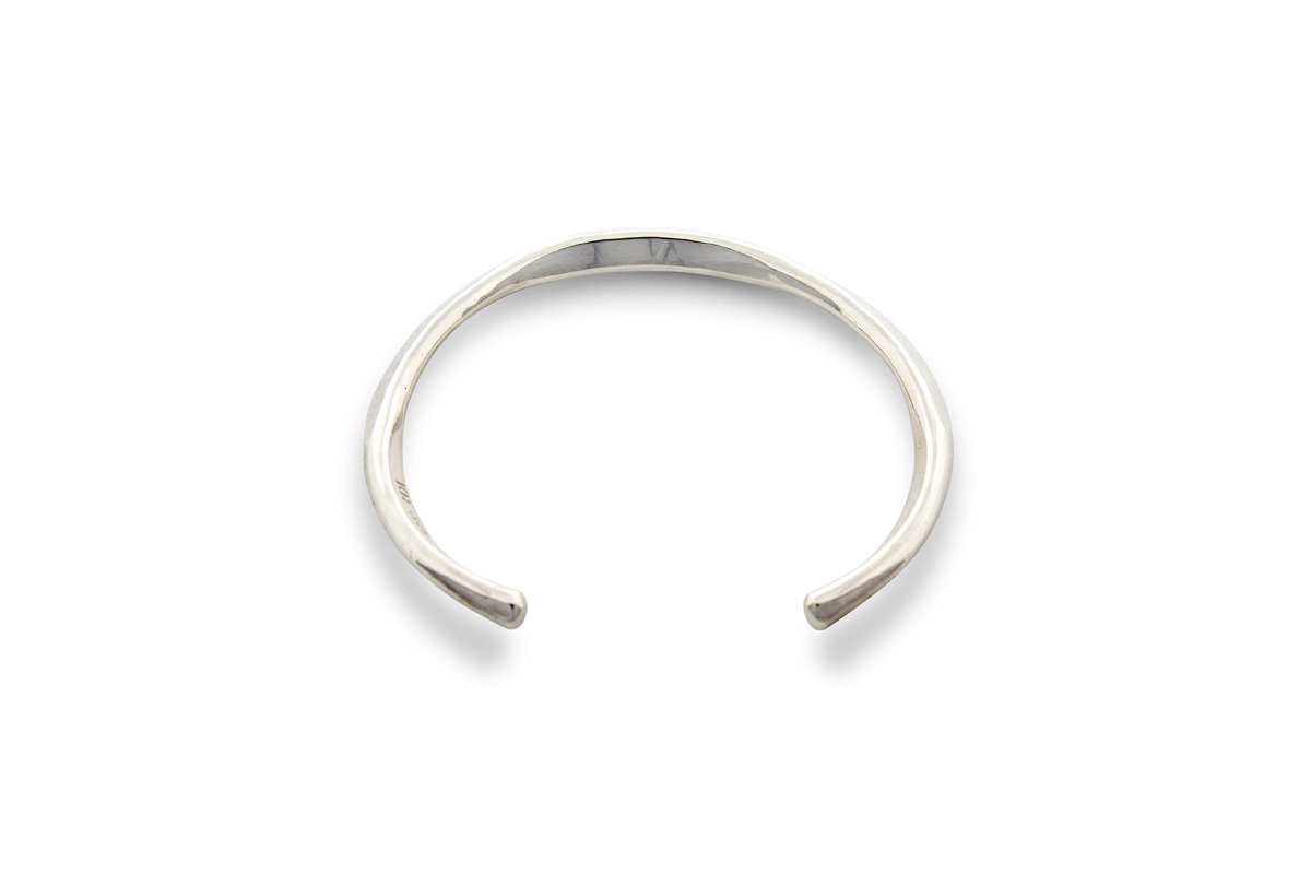Silver Twisted Rigid Bracelet