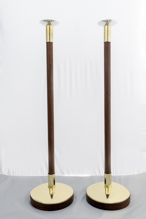 processional torches brass silver walnut episcopal church custom design
