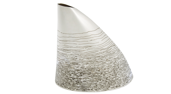 silver vessel hollowware contemporary silver vase 