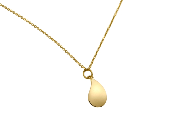 oyster shell pendant 14k yellow gold