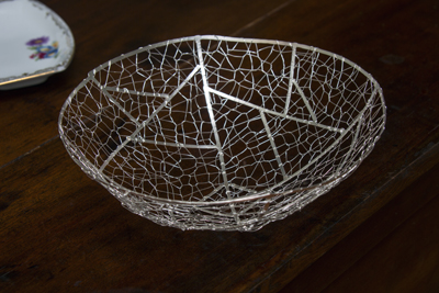 silver wedding gift silver nest woven silver basket silver wedding gifts