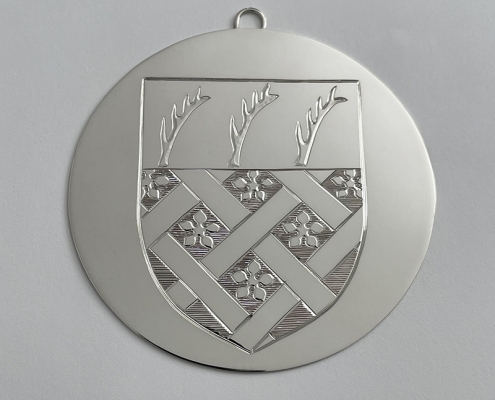 heraldic family crest christmas ornament